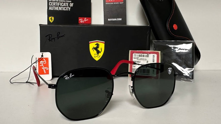 Hexagonal Ferrari Negro/Verde 3548-M F002/62
