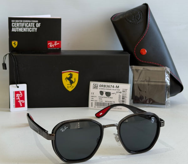 Scuderia Collection plateado oscuro /lente azulada  3674 F007/71