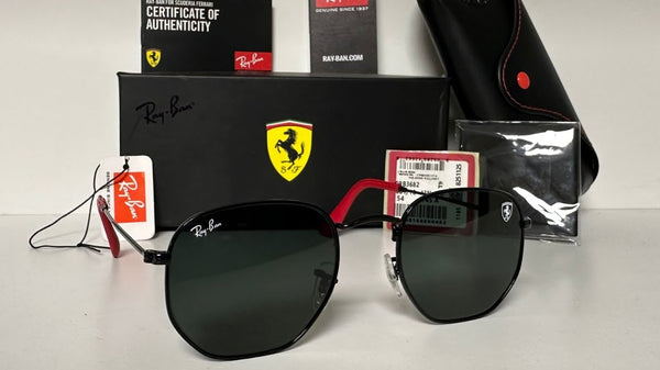 Hexagonal Ferrari Negro/Verde 3548-M F002/62